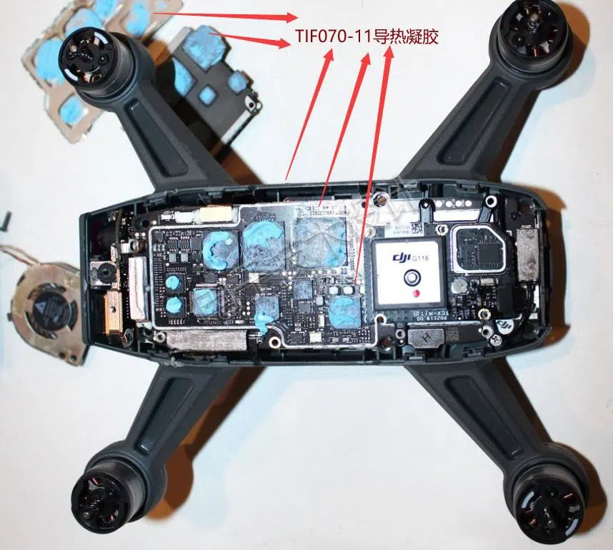 Drones Thermal conductive gel